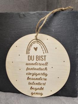 Schild "Du bist"