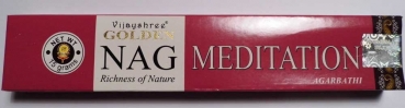 Räucherstäbchen Vijashree Incense "Golden Nag Meditation"