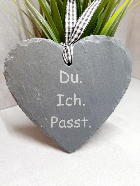 Schiefer-Herz "Du+Ich=Passt"