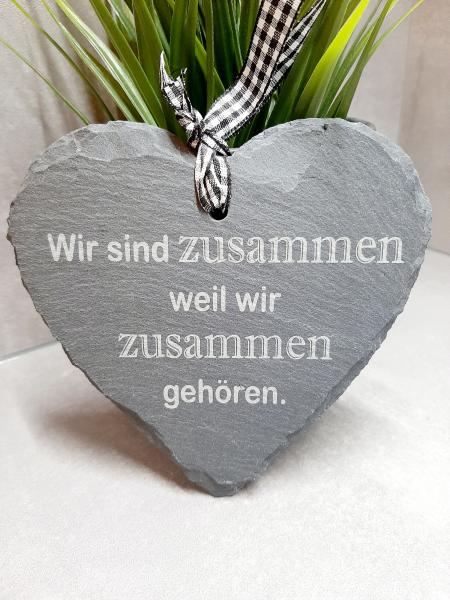Schiefer-Herz "Zusammen"