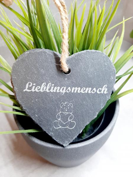 Schiefer-Herz "Lieblingsmensch"
