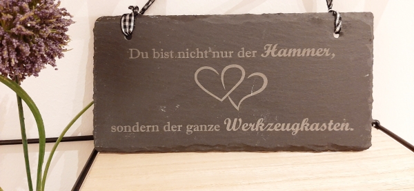 Schieferplatte "Hammer"