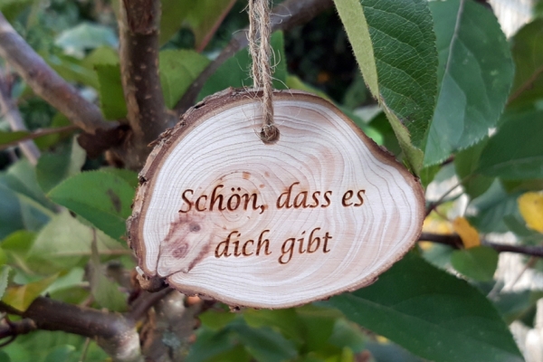 Geschenkanhänger mit Wunschgravur