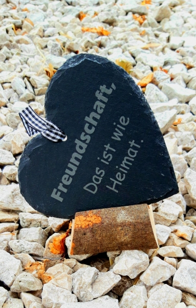 Schiefer-Herz "Freundschaft"