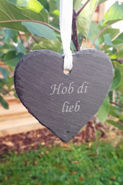 Schiefer-Herz "Hob di lieb"
