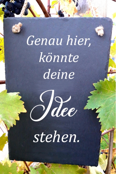 Schieferplatte 30x20  "Wunsch-Gravur"