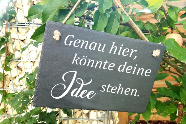 Schieferplatte 30x20 quer "Wunsch-Gravur"